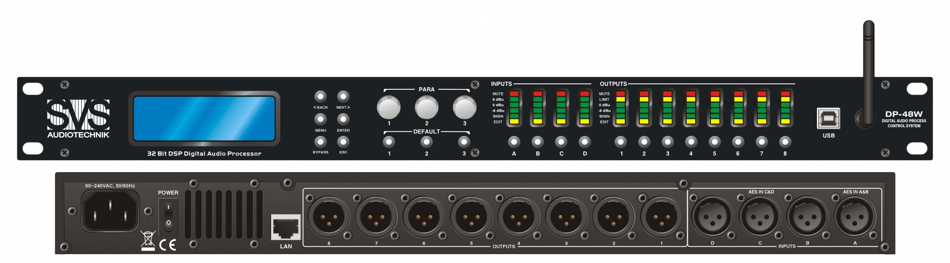 SVS Audiotechnik DP-48W Цифровой процессор: 4 входа 8 выходов в Армавире