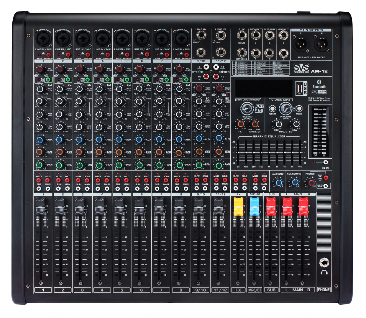 SVS Audiotechnik mixers AM-12 Микшерный пульт аналоговый, 12-канальный в Армавире