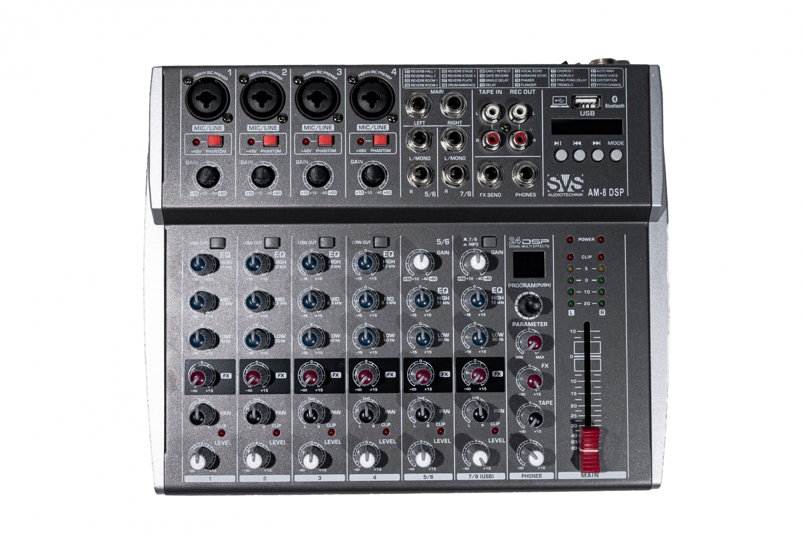 SVS Audiotechnik mixers AM-8 DSP Микшерный пульт аналоговый, 8-канальный в Армавире